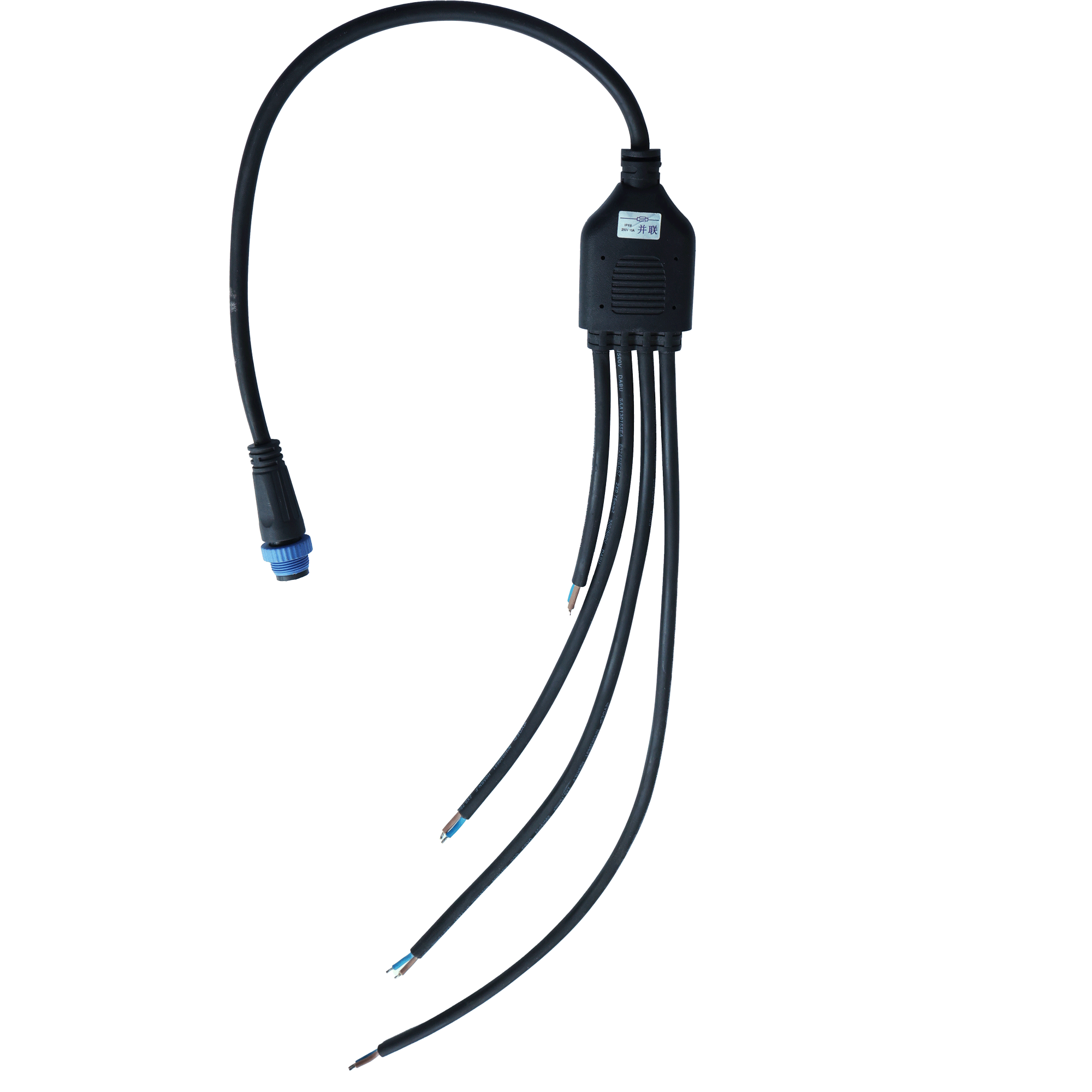 Waterproof plug 1 to 4 rubber wiring-Waterproof Cable